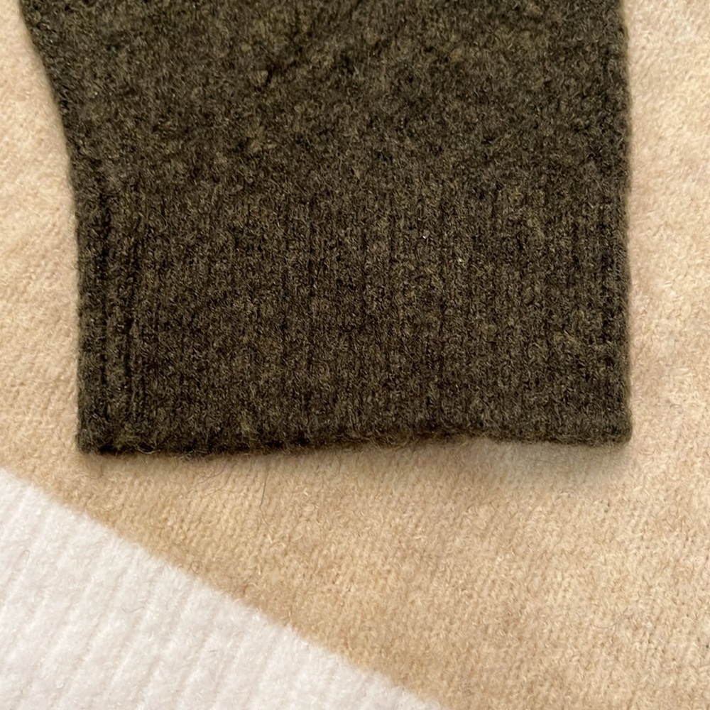 J. Crew Colorblock Mockneck Sweater in extra-soft yarn/NWT/XXL - Picture 7 of 11